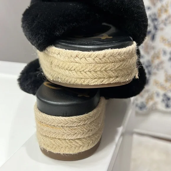 Sam Edelman Platform Faux fur slides - Picture 6 of 8